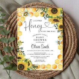 Invitación Bee A Little Honey Gender Neutral Baby Shower