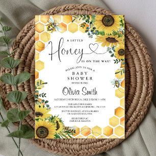 Invitación Bee A Little Honey Gender Neutral Baby Shower