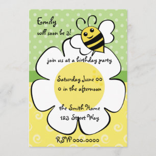 Invitación Bee and Daisy