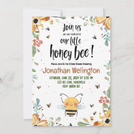 Invitación Bee Baby Shower