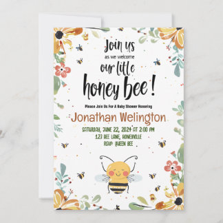Invitación Bee Baby Shower