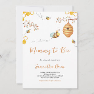 Invitación Bee Baby Shower