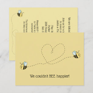 Invitación Bee Bee Boy Twins