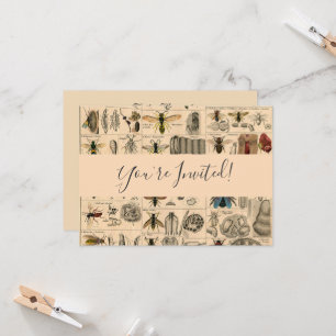 Invitación Bee Insect Bug Wasp Naturaleza Abejas Pintura