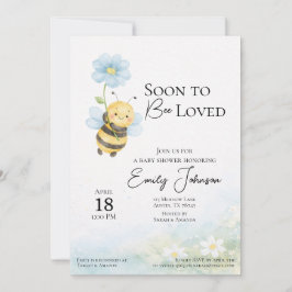Invitación Bee Theme Baby Shower Invitation