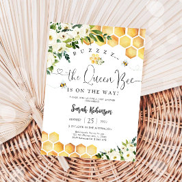 Invitación Bee Themed Baby Shower Invitation