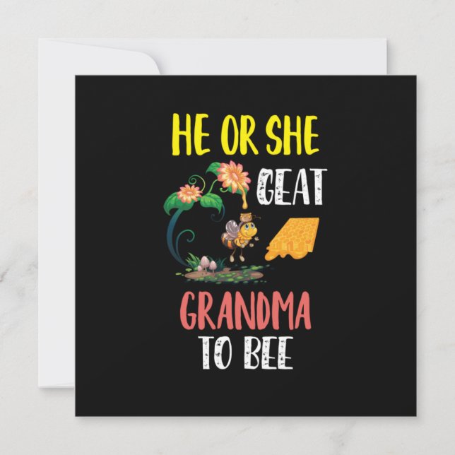 Invitación Beekeeper Gift | Abuela A Abejar (Anverso)