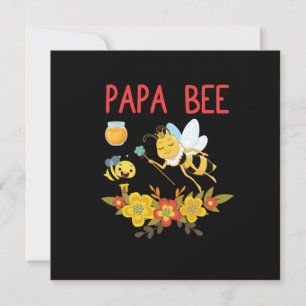 Invitación Beekeeper Gift   Flores de abeja de papá