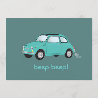 Invitación Beep Beep!Invitación de cumpleaños
