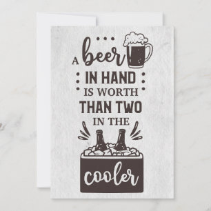 Invitación Beer Beer Una Cerveza En La Mano Vale La Pena