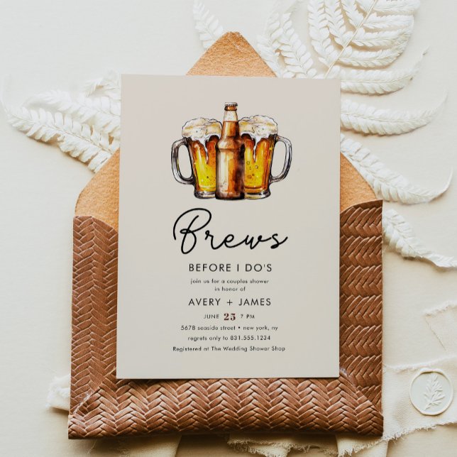 Invitación Beer Casual Parejas Boda Bridal Shower (Subido por el creador)
