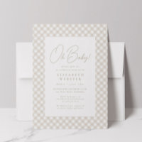 Beige a cuadros adorable neutral Oh Baby baby show