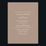 Invitación Beige cálido con detalles de Boda blanco<br><div class="desc">Todos los artículos coordinados y complementarios de papelería y papel para anunciar, invitar y comunicar sus celebraciones de boda personalizadas, fiestas, eventos de boda y recepción, como guardar las tarjetas de fecha, invitaciones de matrimonio, tarjetas de recepción, tarjetas de mesa, tarjetas de menú y sellos pegatinas y etiquetas. Agregue un...</div>