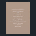 Invitación Beige cálido con detalles de Boda blanco<br><div class="desc">Todos los artículos coordinados y complementarios de papelería y papel para anunciar, invitar y comunicar sus celebraciones de boda personalizadas, fiestas, eventos de boda y recepción, como guardar las tarjetas de fecha, invitaciones de matrimonio, tarjetas de recepción, tarjetas de mesa, tarjetas de menú y sellos pegatinas y etiquetas. Agregue un...</div>