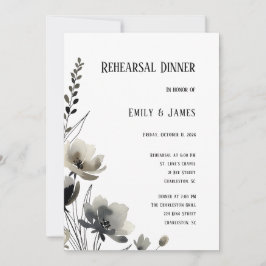Invitación Beige Neutral Floral Wedding