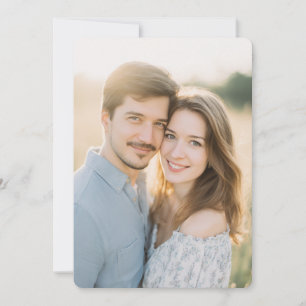 Invitación Beige Romántico Natural Foto