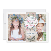 Beige rubio vintage floral primera comunión sagrad