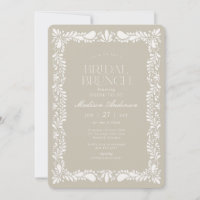 Beige Talavera Tile Español Fiesta Bridal Brunch