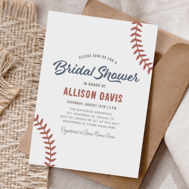 Invitación Béisbol Bridal Shower (Subido por el creador)