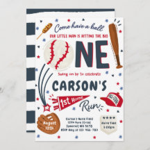 Béisbol Primera fiesta de cumpleaños de Home Run