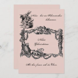 Invitación Bekanntgabe zur Geburt – Geburtskarte