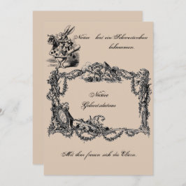 Invitación Bekanntgabe zur Geburt – Geburtskarte