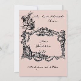 Invitación Bekanntgabe zur Geburt – Geburtskarte