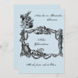 Invitación Bekanntgabe zur Geburt – Geburtskarte