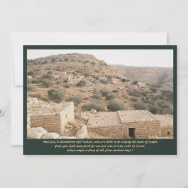 Invitación Belén Efrata—Miqueas 5:2 Arte Bíblico