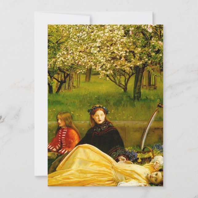 Invitación Bella Artes de primavera de los florines de Apple (Anverso)