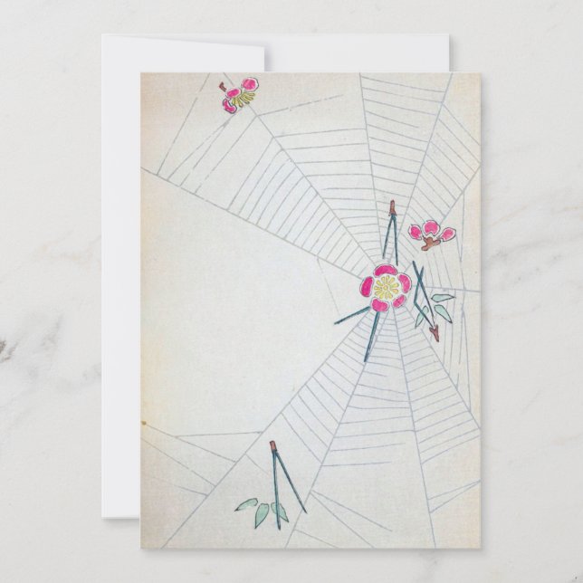 Invitación Bella Artes japonés vintage (Anverso)