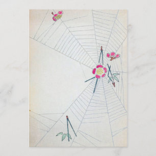 Invitación Bella Artes japonés vintage