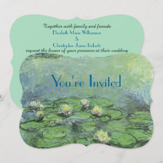 Invitación Bella Artes Water Lily Pond Monet