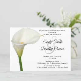 Invitación Bella Calla Blanca Lily Ensayo Floral Cena