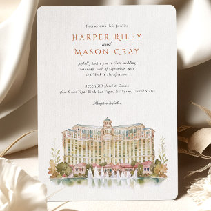 Invitación Bellagio Hotel & Casino Las Vegas Boda