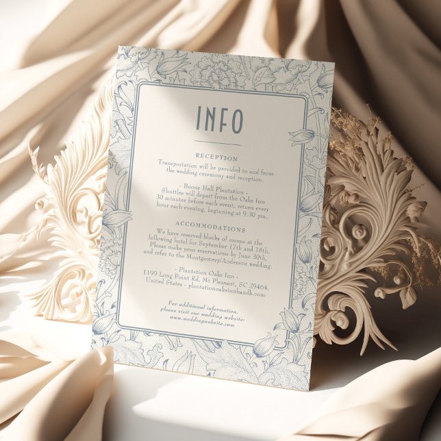 Invitación Belle Époque Elegance: Detalles del Boda azul turq (Subido por el creador)