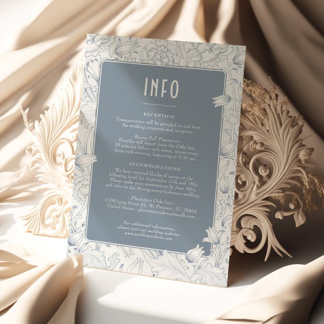 Invitación Belle Époque Elegance: Detalles del Boda azul turq (Subido por el creador)
