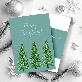 Invitación Belleza de País de Vacaciones de Invierno Verde Az