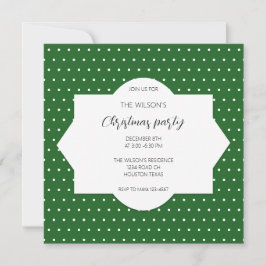 Invitación Belleza del país de vacaciones de invierno verde