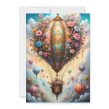 Bello globo de aire caliente