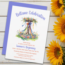 Beltane Maypole Summer Floral Sabbat Party