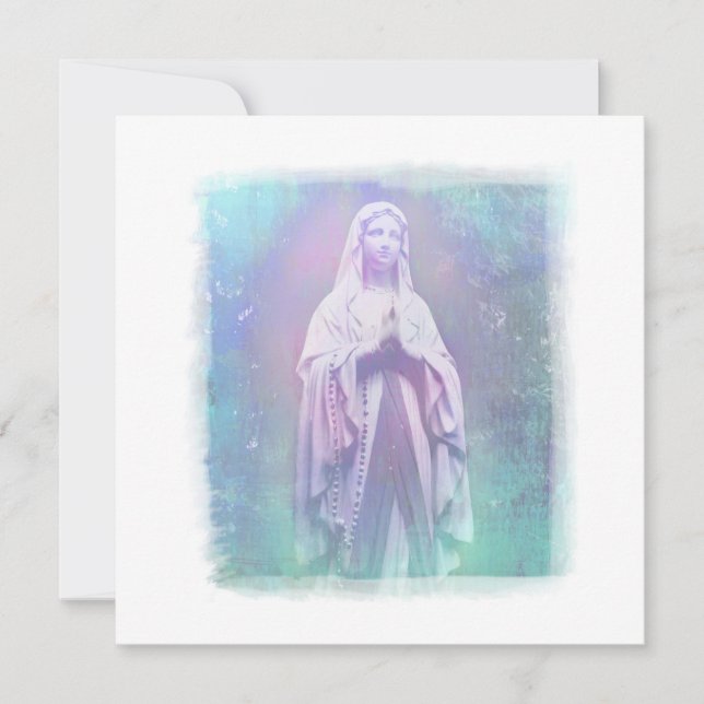 Invitación bendecida del Virgen María (Anverso)