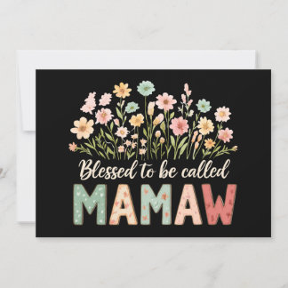 Invitación Bendecida por ser llamada Mamaw