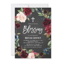 Bendición de la flor floral de borgoña de caldera 