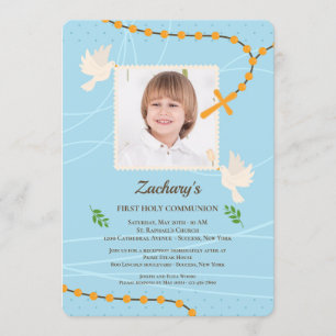 Invitación Bendición de la foto de Rosary