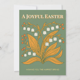 Invitación Bendiciones Botánicas Modernas de Pascua