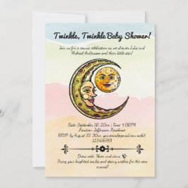 Invitación Bendiciones celestes: Dando la bienvenida a nuestr