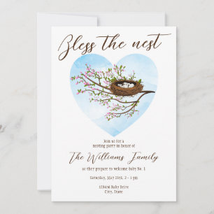 Invitación Bendiciones El Fiesta Nidor De Baby Shower De La F