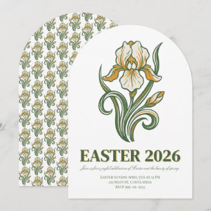 Invitación Bendiciones modernas botánicas de Pascua