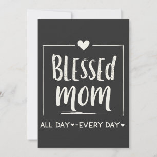 Invitación Bendita Mamá todo el día Día de la Madre diario